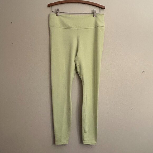 Nike Dri-Fit Women's Leggings Lime Neon Green Size XL - Picture 2 of 16